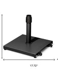Black Market Umbrella Steel In Ground Adjustable Umbrella Base With Wheels
