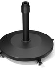 Black Market Umbrella Steel In Ground Adjustable Umbrella Base With Wheels