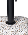 Stone Market Umbrella Steel In Ground Adjustable Umbrella Base
