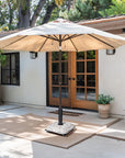 Stone Market Umbrella Steel In Ground Adjustable Umbrella Base