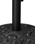 Black Market Umbrella Fillable Steel In Ground Adjustable Umbrella Base