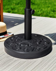 Black Market Umbrella Fillable Steel In Ground Adjustable Umbrella Base