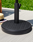 Black Market Umbrella Fillable Steel In Ground Adjustable Umbrella Base