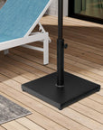 Black Market Umbrella Fillable Steel In Ground Adjustable Umbrella Base