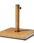 Brown Market Umbrella Fillable Steel In Ground Adjustable Umbrella Base