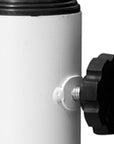 White Market Umbrella Fillable Steel In Ground Adjustable Umbrella Base