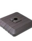 Brown Cantilever Umbrella Fillable Steel In Ground Umbrella Base