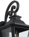 Black Transparent Outdoor Hanging Light With Clear Shades