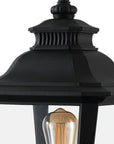 Black Transparent Outdoor Hanging Light With Clear Shades