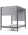 64" X 64" Gray Aluminum Gazebo