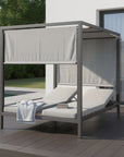 64" X 64" Gray Aluminum Gazebo