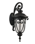 Black Transparent Outdoor Hanging Light With Clear Shades