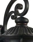 Black Transparent Outdoor Hanging Light With Clear Shades