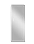 64" Black Aluminum Lighted Framed Full Length Mirror