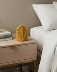 6" Gold Black Ice Scented Dimensional Palm Leaf Candle