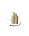 6" Ivory Black Ice Scented Dimensional Feather Candle Novelty Novelty