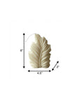 6" Ivory Black Ice Scented Dimensional Feather Candle Novelty Novelty