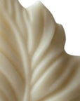 6" Ivory Black Ice Scented Dimensional Feather Candle Novelty Novelty