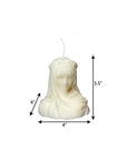 6" Ivory Vanilla Scented Dimensional Lady Candle Novelty Novelty