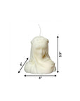 6" Ivory Vanilla Scented Dimensional Lady Candle Novelty Novelty
