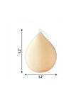 5" Peach Unscented Dimensional Teardrop Candle Novelty Novelty