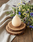 5" Peach Unscented Dimensional Teardrop Candle Novelty Novelty