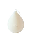 5" Ivory Ocean Breeze Scented Dimensional Teardrop Candle Novelty Novelty