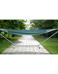 Blue Green And Yellow Striped Single Spreader Bar Hammock