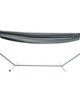 Gray Striped Single Spreader Bar Hammock