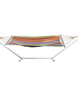 Red Sunset And Yellow Striped Single Spreader Bar Hammock