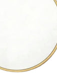 30" Gold Aluminum Round Framed Accent Mirror