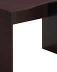51" Dark Brown Wood Pedestal Computer Desk With Three Drawers