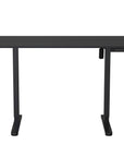 Adjustable Black Wood and Steel Standing Desk