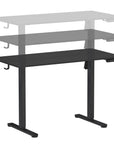 Adjustable Black Wood and Steel Standing Desk