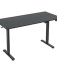 Adjustable Black Wood and Steel Standing Desk
