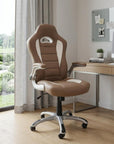 Camel Adjustable Height Swivel Rolling Office Chair