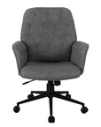 Gray Adjustable Height Swivel Rolling Office Chair