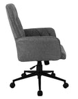 Gray Adjustable Height Swivel Rolling Office Chair
