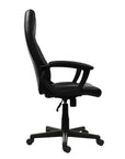 Black Adjustable Height Swivel Rolling Executive Office Chair
