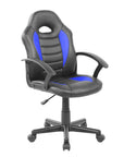 Blue Adjustable Height Swivel Rolling Gaming Chair