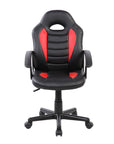 Blue Adjustable Height Swivel Rolling Gaming Chair