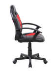 Blue Adjustable Height Swivel Rolling Gaming Chair