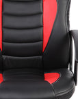 Blue Adjustable Height Swivel Rolling Gaming Chair