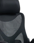 Black Adjustable Height Swivel Rolling Office Chair