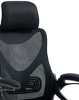 Black Adjustable Height Swivel Rolling Office Chair
