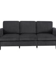 84" Dark Gray Corduroy Sofa