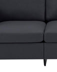 84" Dark Gray Linen Sofa