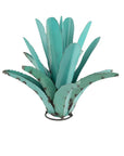 20" Turquoise Metal Succulent Garden Hanging Wall or Door Decor