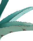 20" Turquoise Metal Succulent Garden Hanging Wall or Door Decor