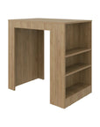 36" Beige Wood Kitchen Island
